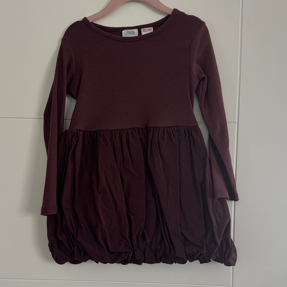 Zara Burgundy Bubble Dress